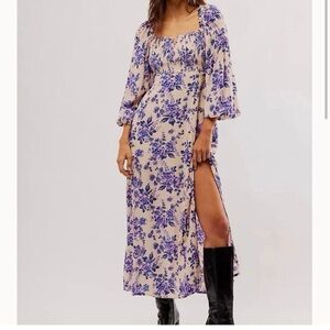 Floral Free People Jaymes Midi Dress